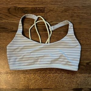 Lululemon striped sport bra size 4